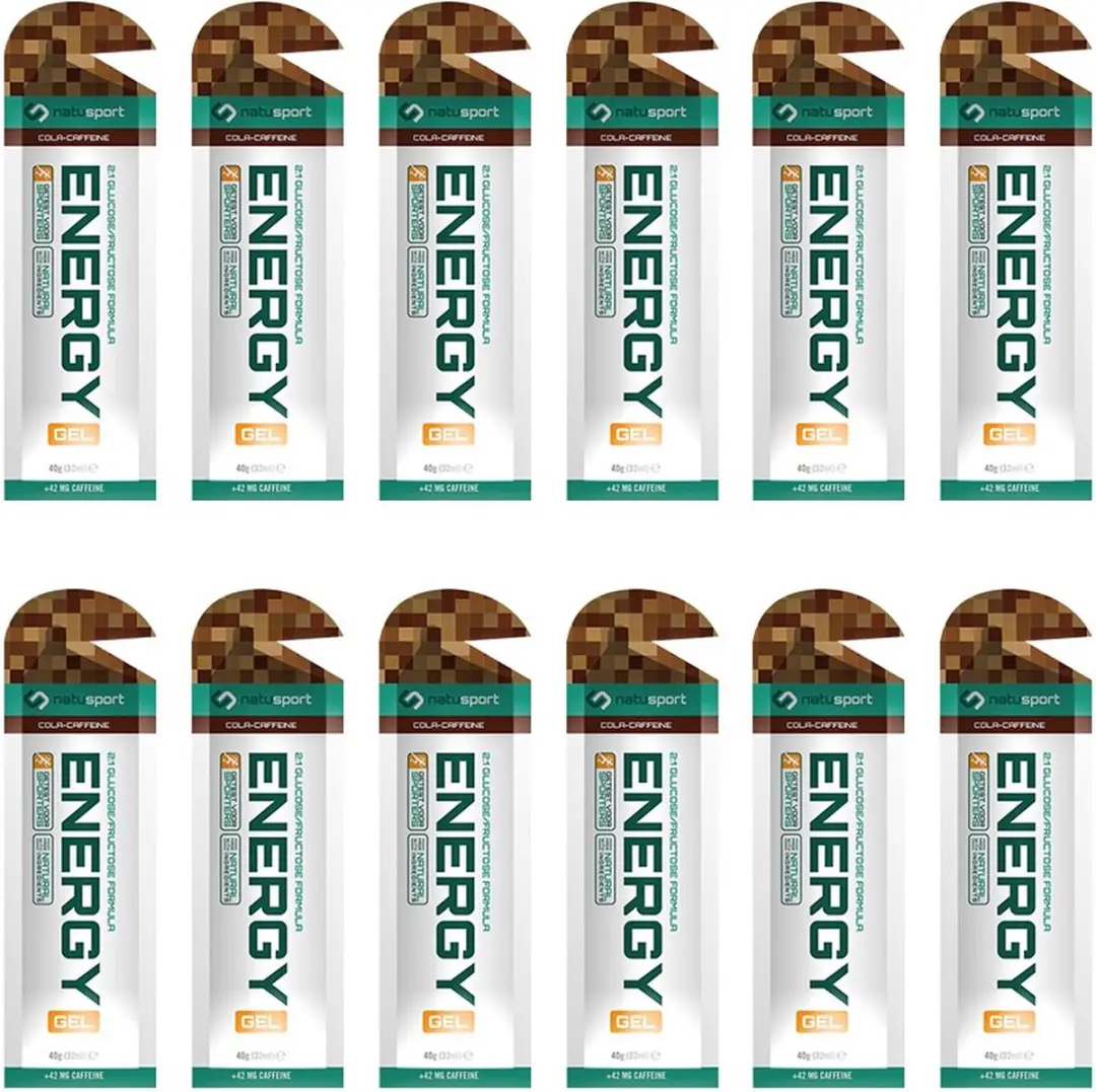Natusport Energy Gel Cola & Caffeine - 12 Stuks