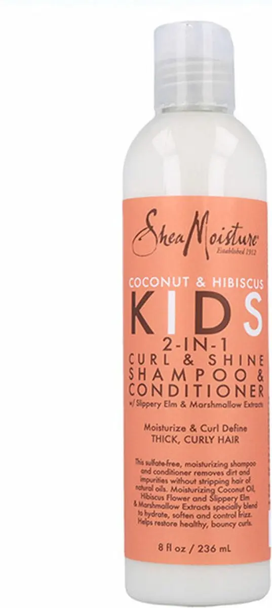 Shea Moisture Coconut Hibiscus Kids 2-in-1 Shampoo & Conditioner 236ml