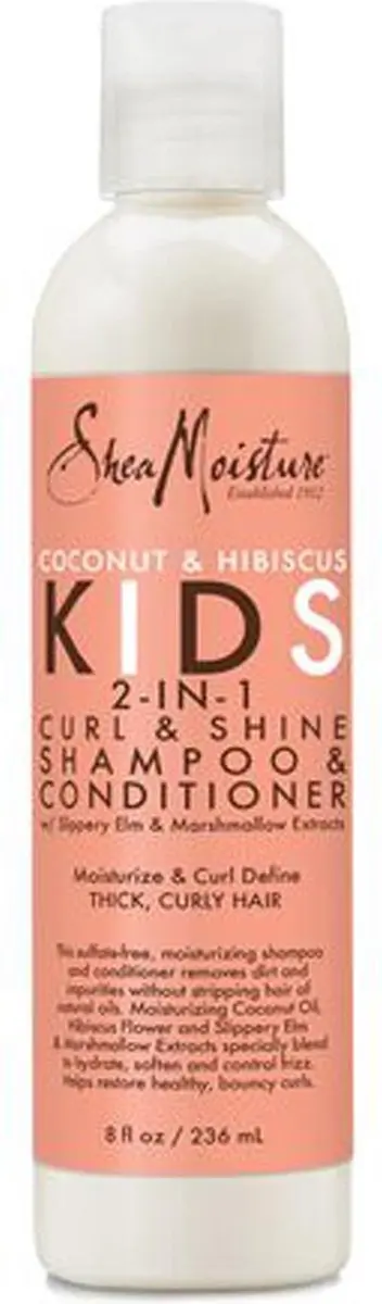 Shea Moisture Coconut Hibiscus Kids 2-in-1 Shampoo & Conditioner 236ml