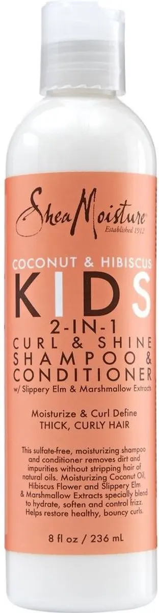 Shea Moisture Coconut Hibiscus Kids 2-in-1 Shampoo & Conditioner 236ml