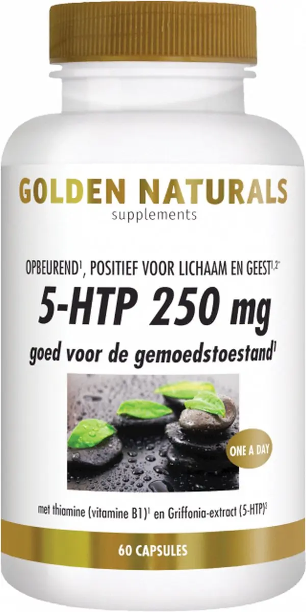 Golden Naturals 5-HTP 250mg Capsules - 60 Stuks
