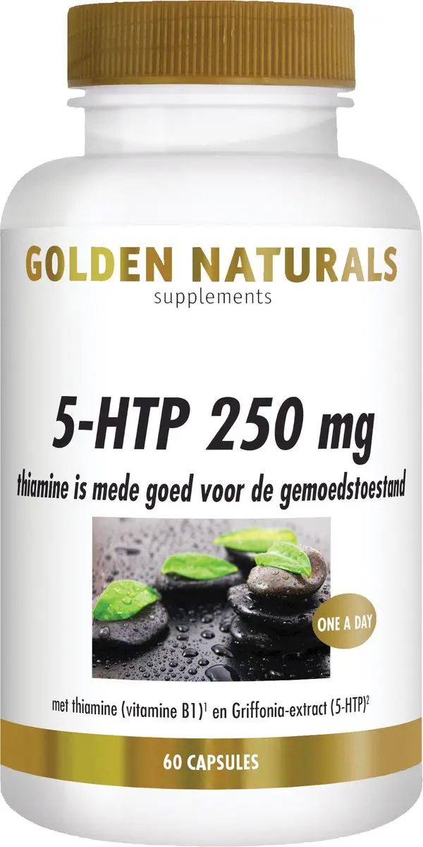 Golden Naturals 5-HTP 250mg Capsules - 60 Stuks