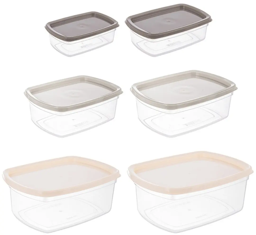 Orion Voedselcontainers 6 Stuks - 3L Transparant