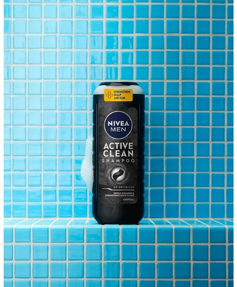 NIVEA Men Active Clean Houtskool Shampoo 500ml