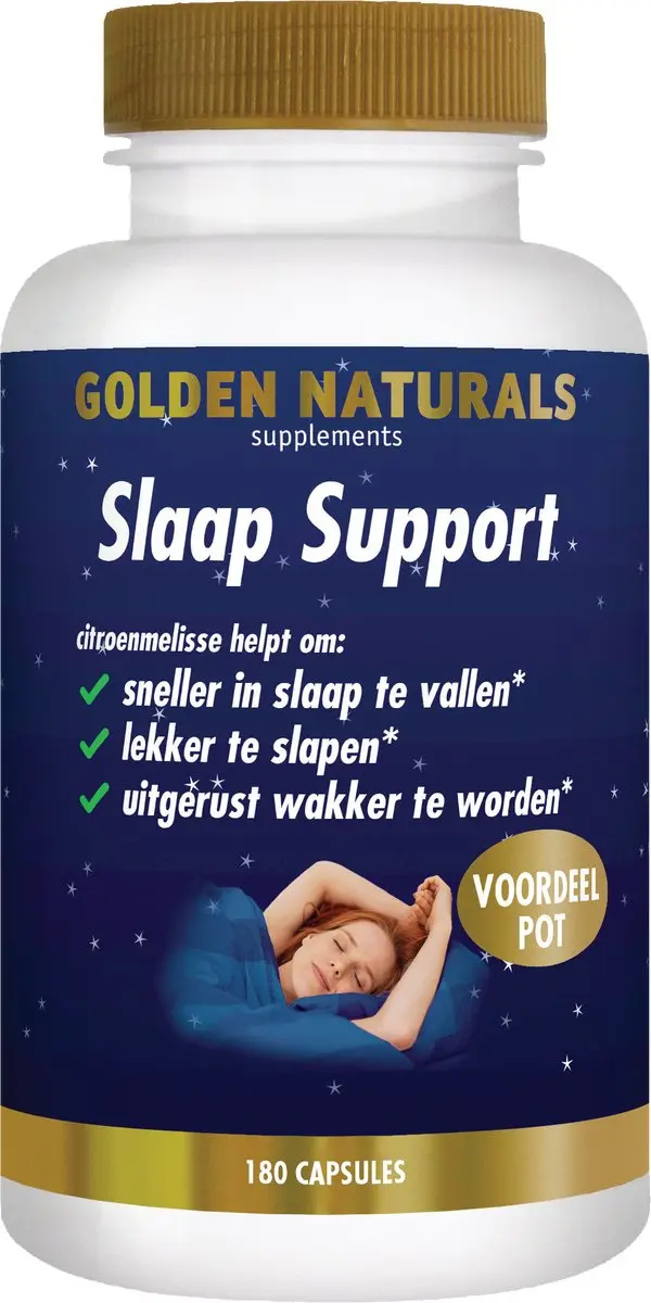 Golden Naturals Slaap Support Vegan Capsules 180 Stuks