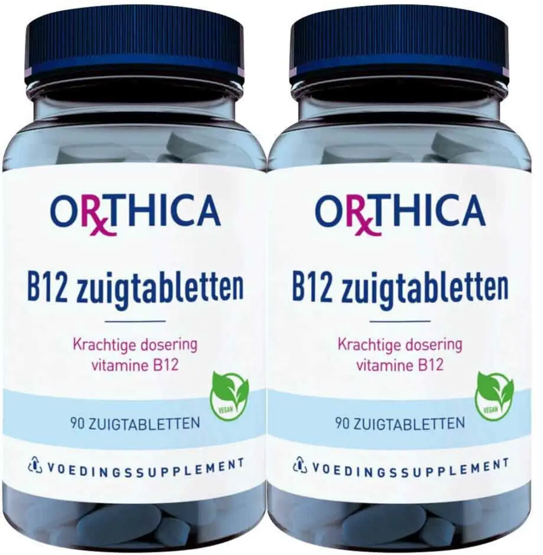 Orthica B12 Zuigtabletten - 2x90 Stuks
