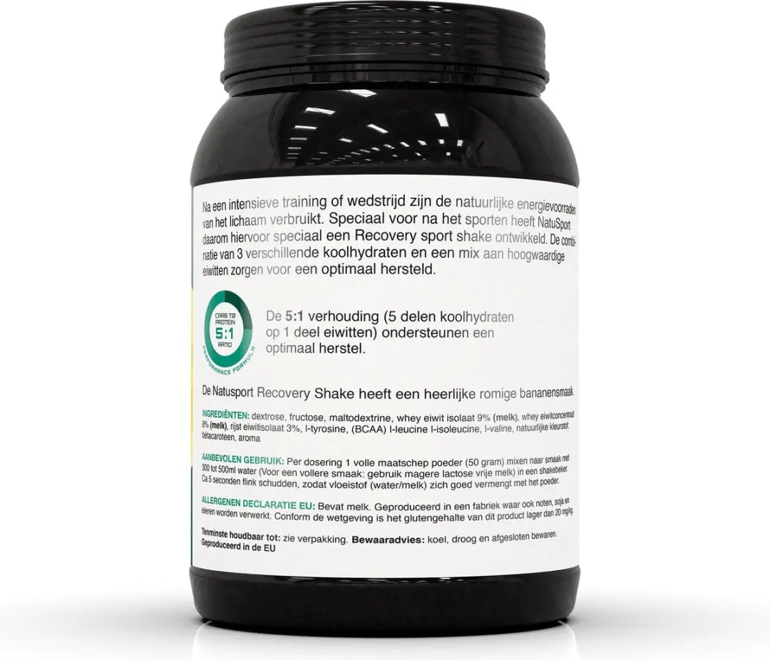 Natusport Recovery Sport Shake Hersteldrank 750g - Banaan