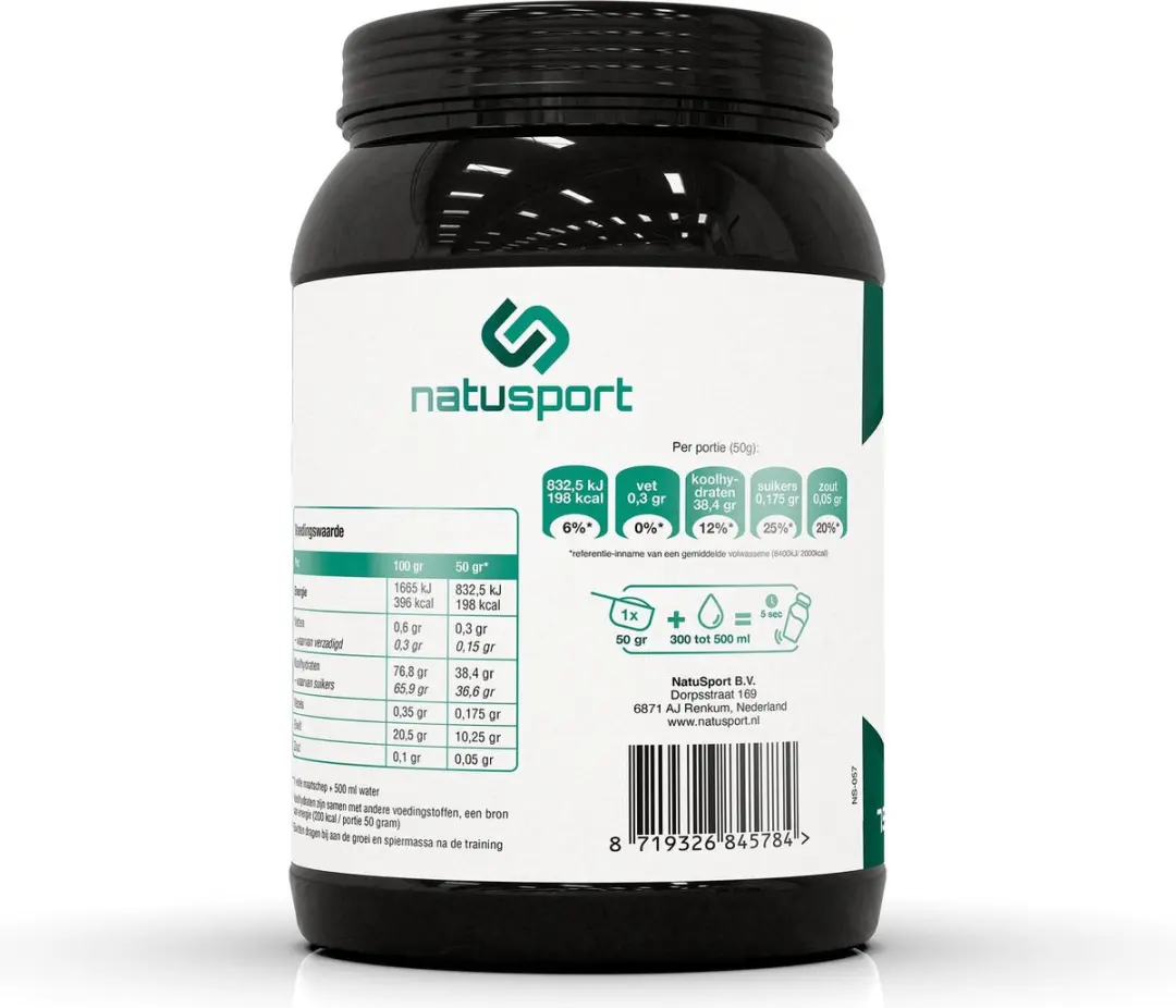 Natusport Recovery Sport Shake Hersteldrank 750g - Banaan