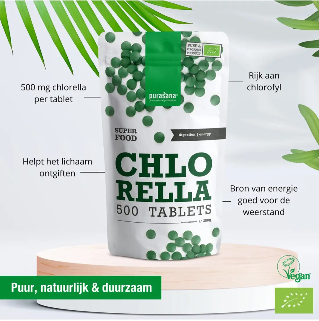 Purasana Chlorella Tabletten 500 Stuks