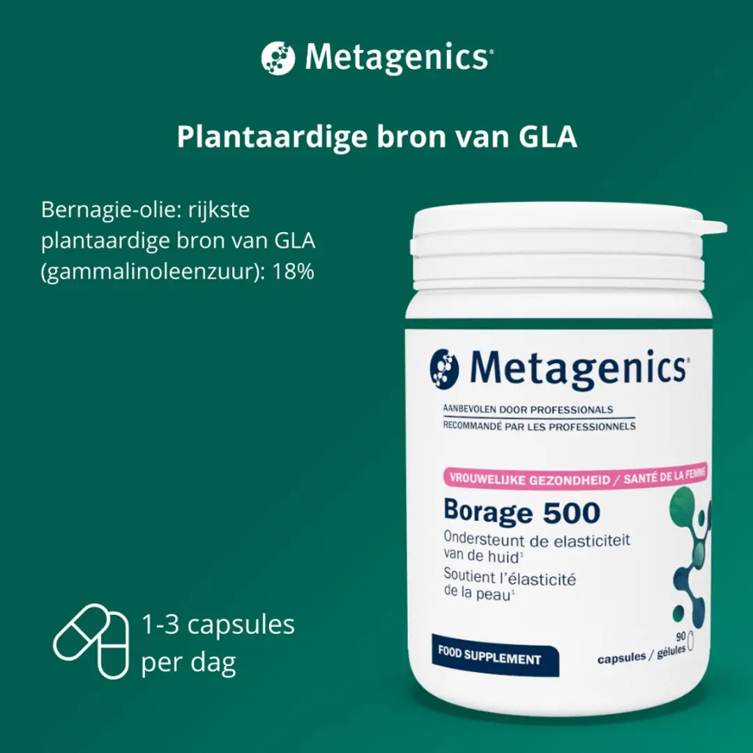 Metagenics Borage 500 Capsules - 90 Stuks