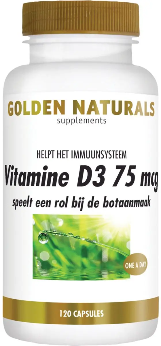 Golden Naturals Vitamine D3 75 mcg - 120 Softgels