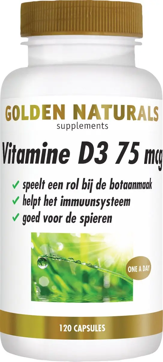 Golden Naturals Vitamine D3 75 mcg