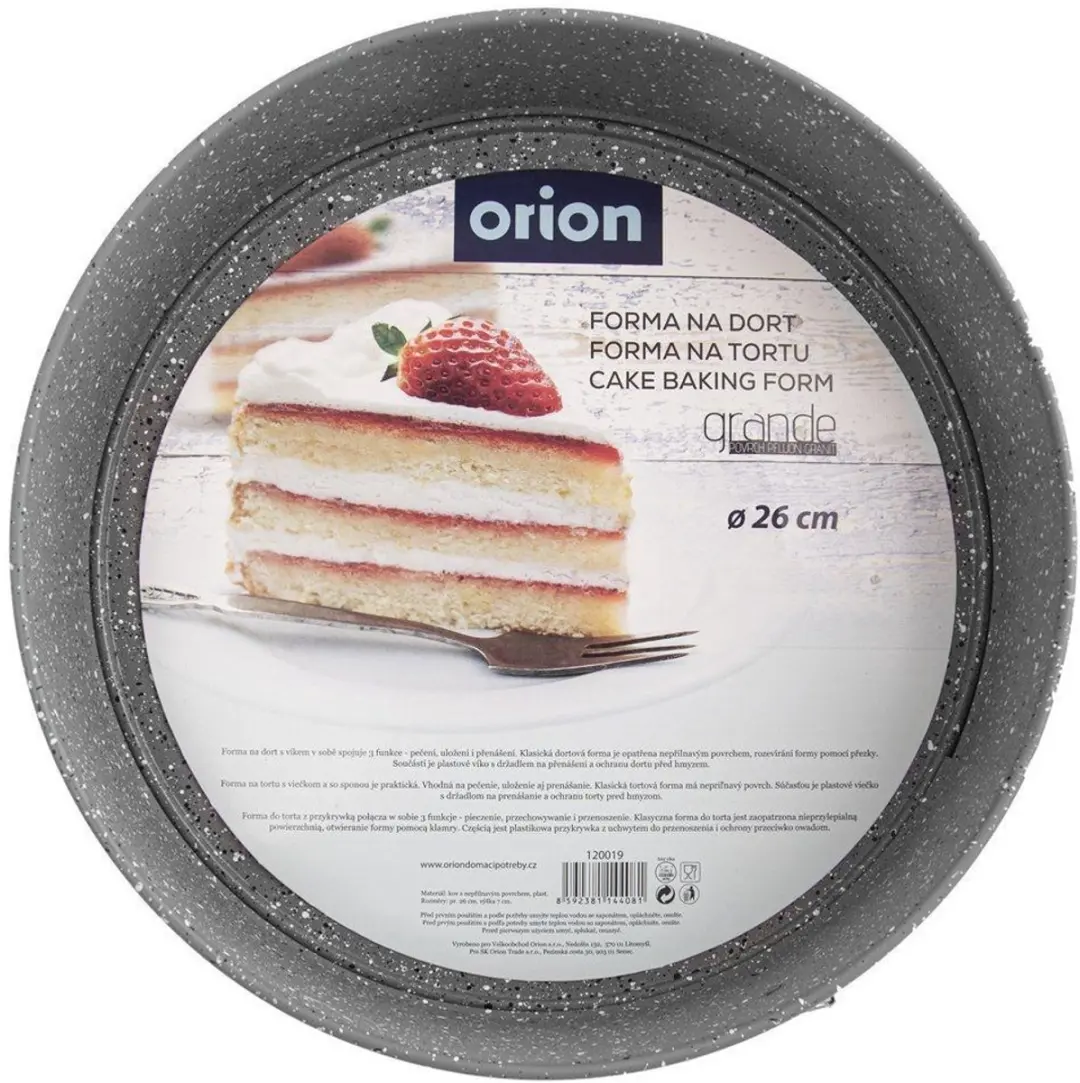 Orion Grande Springvorm 26cm - Grijs/Wit/Blauw - 2 Stuks