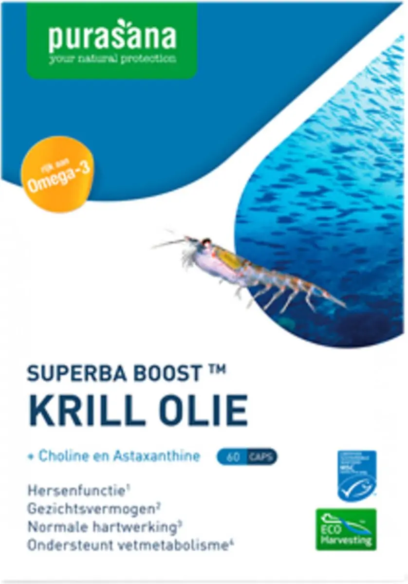 Purasana Krill Olie 60 Capsules