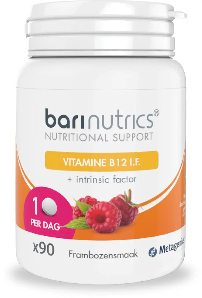 Metagenics Vitamine B12 1000mcg Kauwtabletten Framboos
