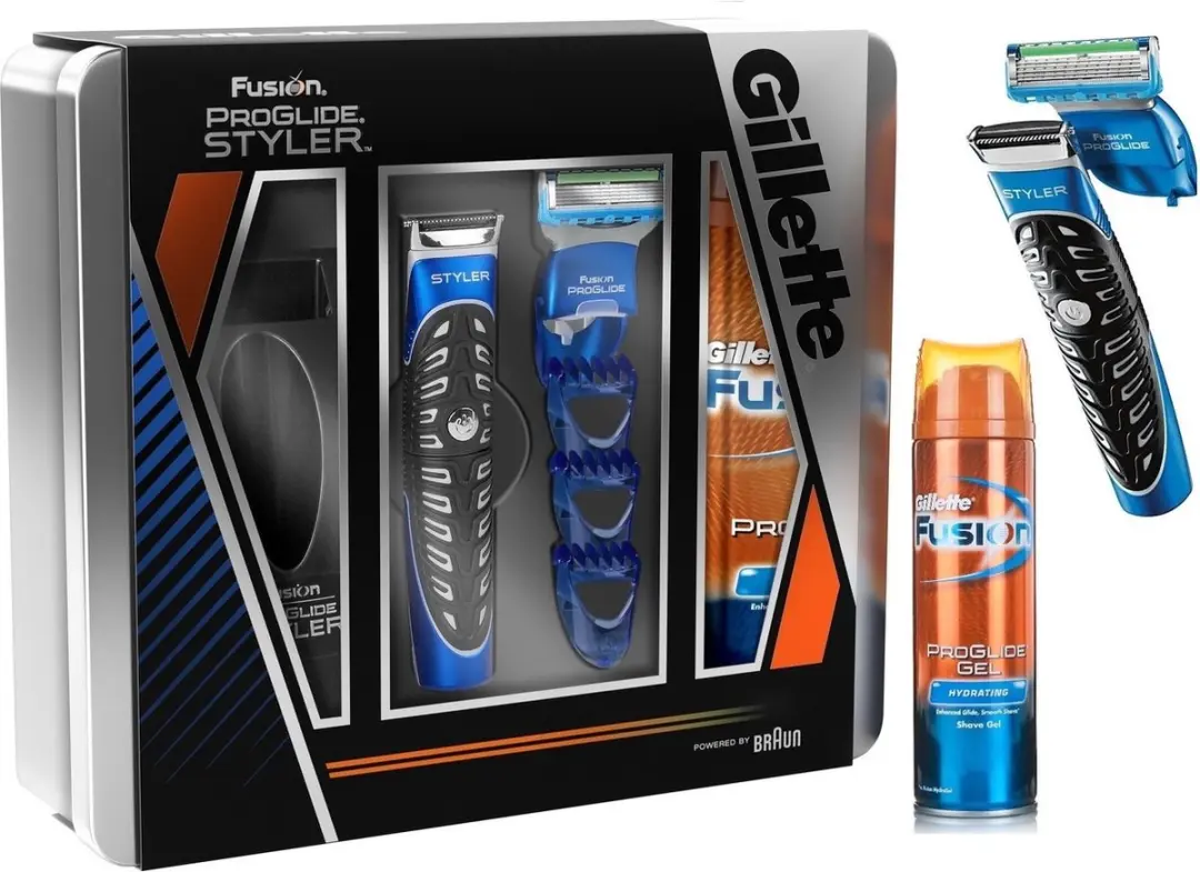 Gillette Fusion Proglide Scheerset - 3 Stuks Blauw