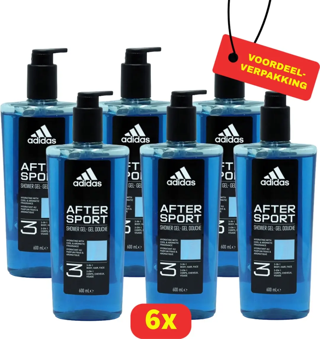 adidas After Sport 3-in-1 Douchegel 6x600ml
