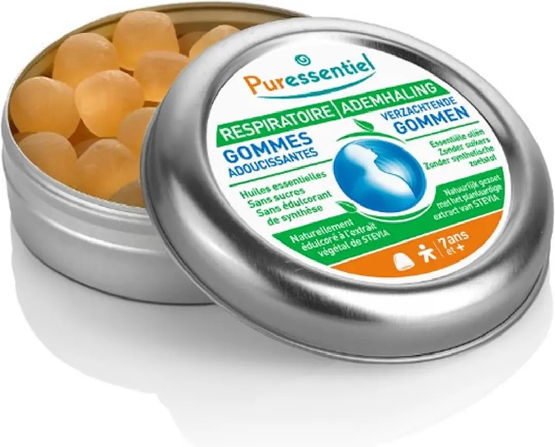 Puressentiel Ademhaling Gommen Keel Eucalyptus 45g