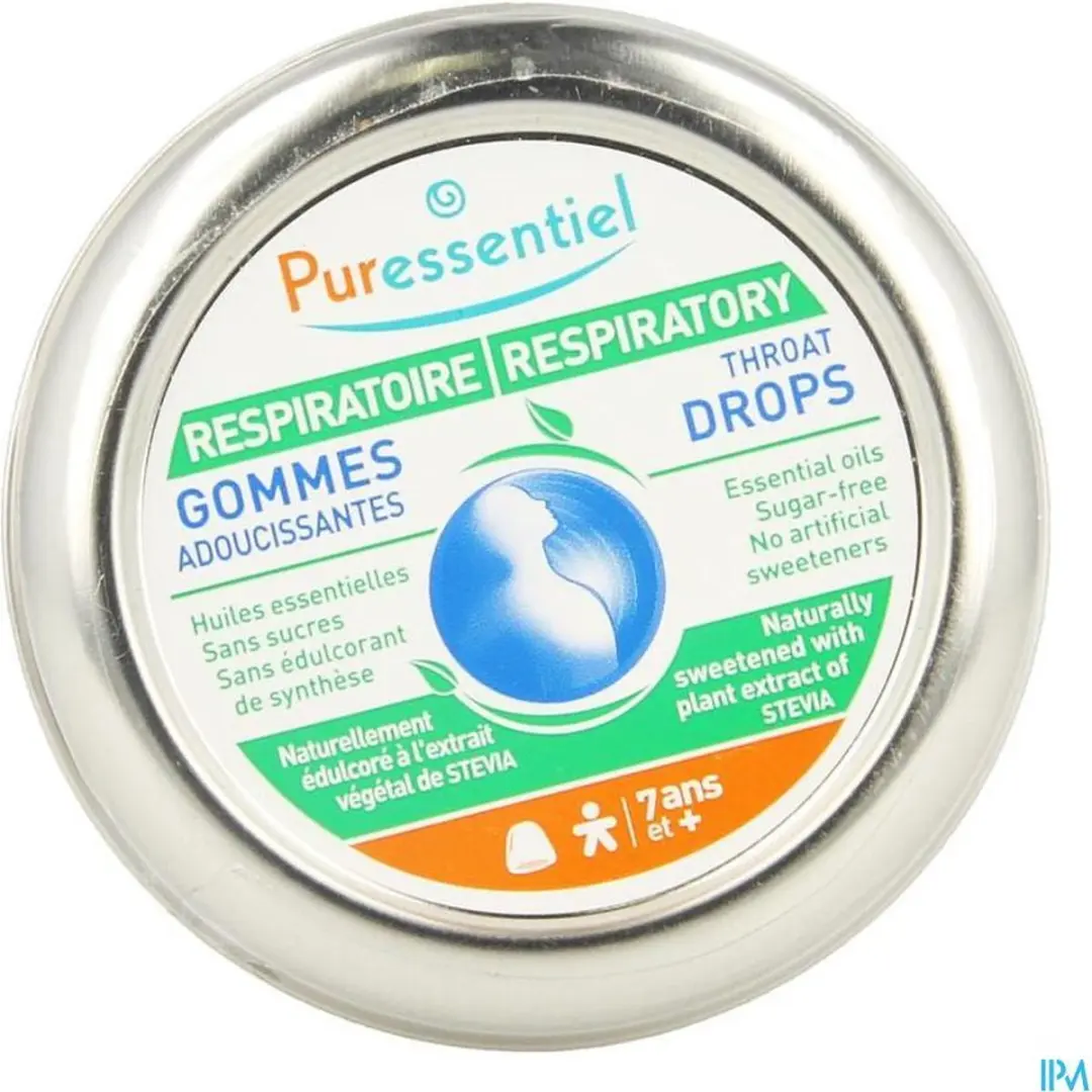 Puressentiel Ademhaling Gommen Keel Eucalyptus 45g