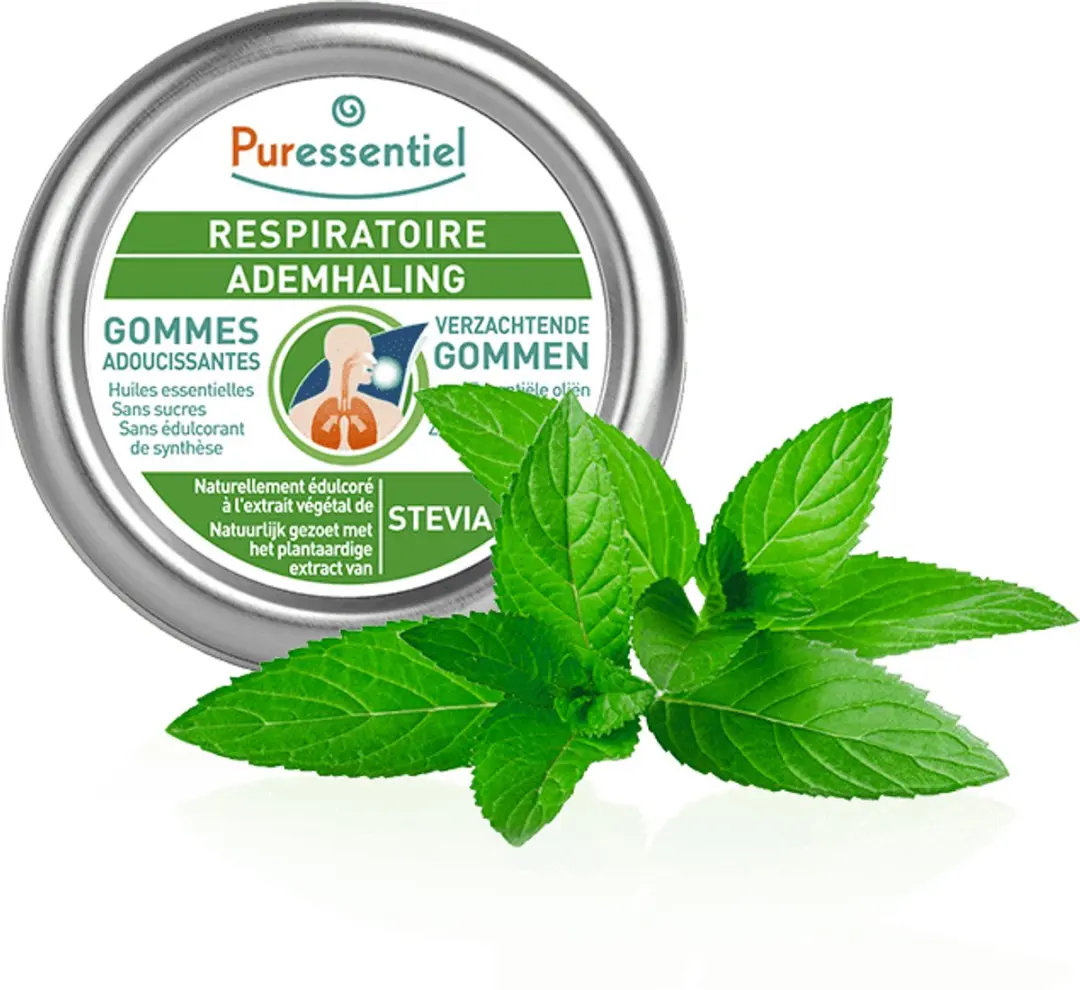 Puressentiel Ademhaling Gommen Keel Eucalyptus 45g