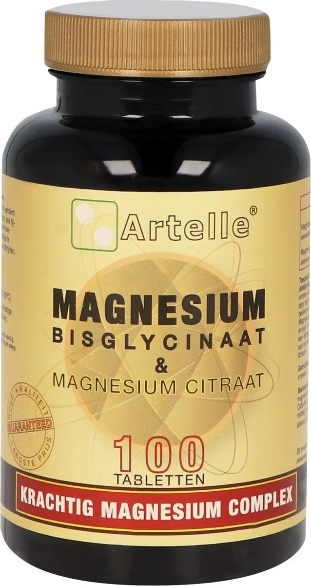 Artelle Magnesium Bisglycinaat & Citraat 100 tabletten