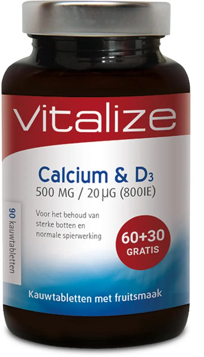 Vitalize Calcium & D3 90 tabletten