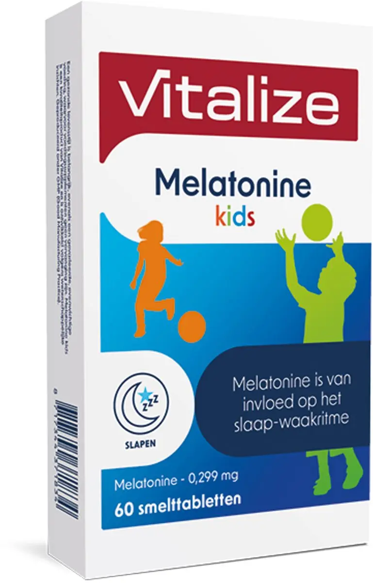 Vitalize Melatonine Kids 0,299mg Smelttabletten - 60 Stuks
