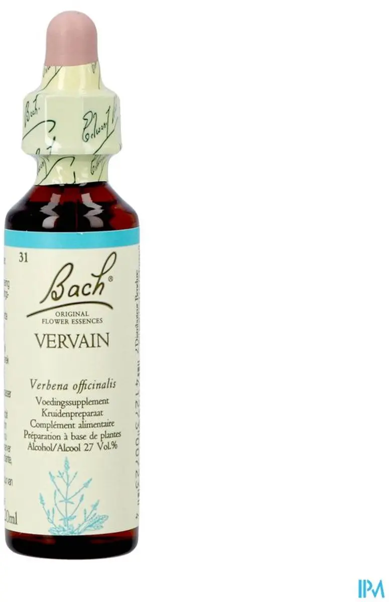 Bach Vervain Voedingssupplement 20ml - afbeelding 6 van 6