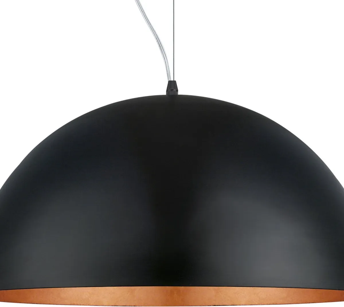Eglo Gaetano 1 Hanglamp Ø53cm - Zwart/Koper