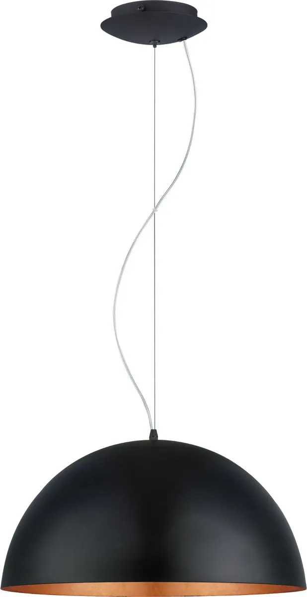 Eglo Gaetano 1 Hanglamp Ø53cm - Zwart/Koper