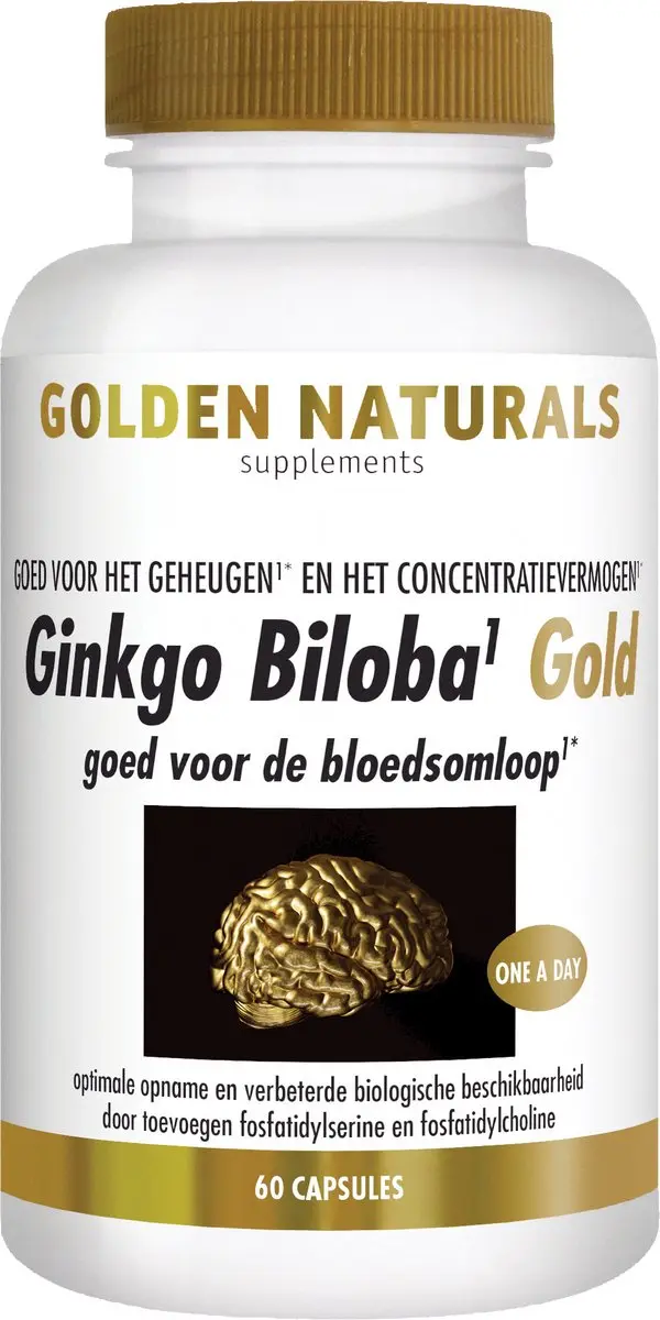 Golden Naturals Ginkgo Biloba Gold 60 Vegan Capsules