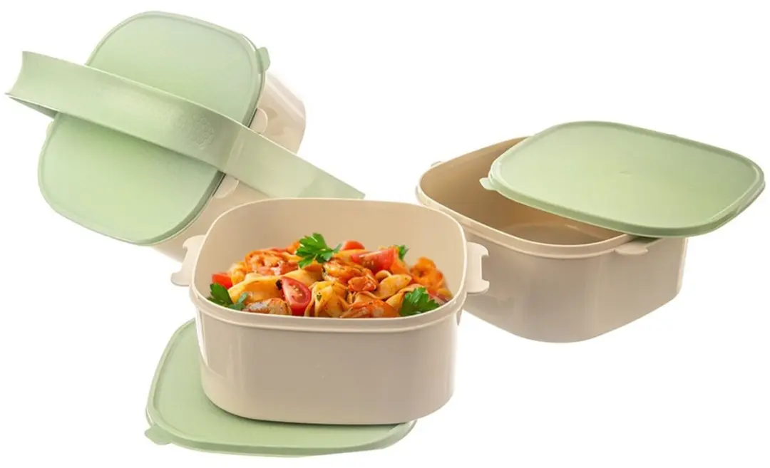 Orion Menubox 3-Laags 3x1,15L - Beige/Groen