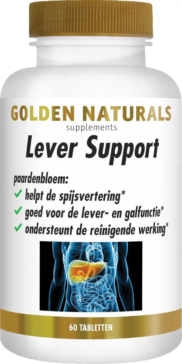 Golden Naturals Lever Support 60 Veganistische Tabletten