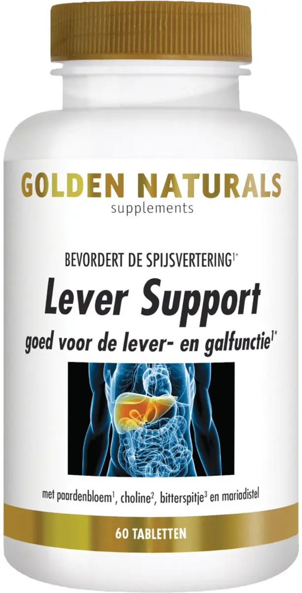 Golden Naturals Lever Support 60 Veganistische Tabletten