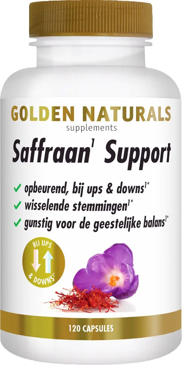 Golden Naturals Saffraan Support 120 Capsules