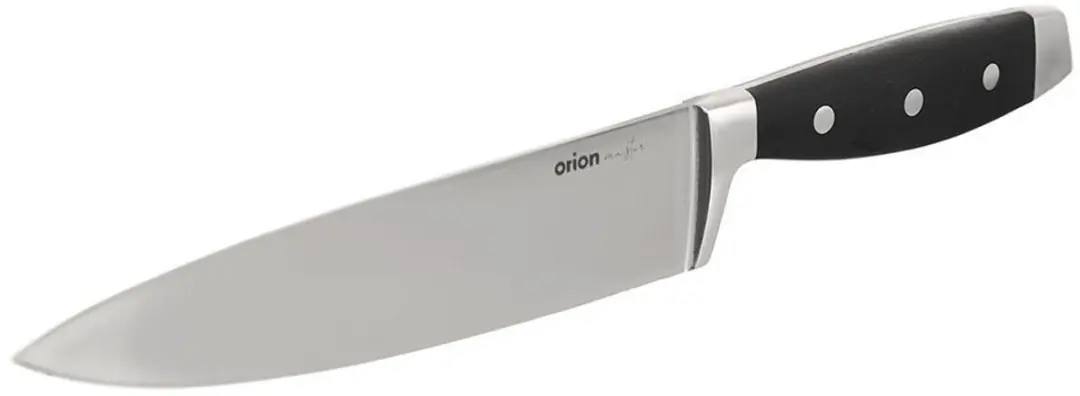 Orion Master Koksmes 35cm - Roestvrijstaal - Zwart