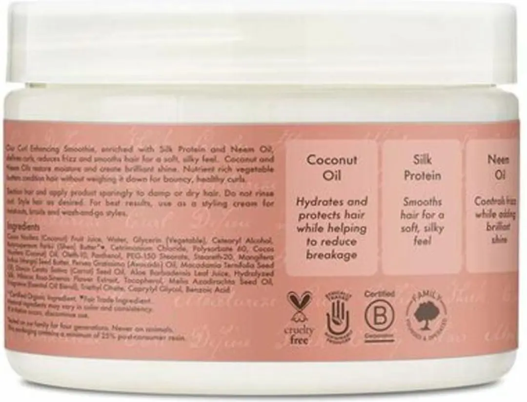 Shea Moisture Coconut & Hibiscus Curl Enhancing Smoothie Haarcrème 340g