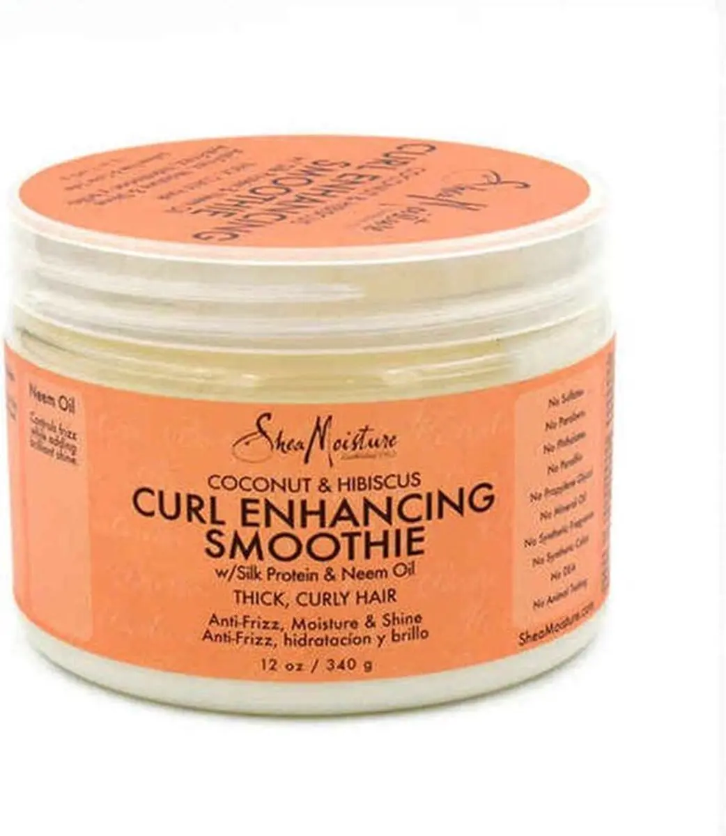 Shea Moisture Coconut & Hibiscus Curl Enhancing Smoothie Haarcrème 340g - afbeelding 6 van 6