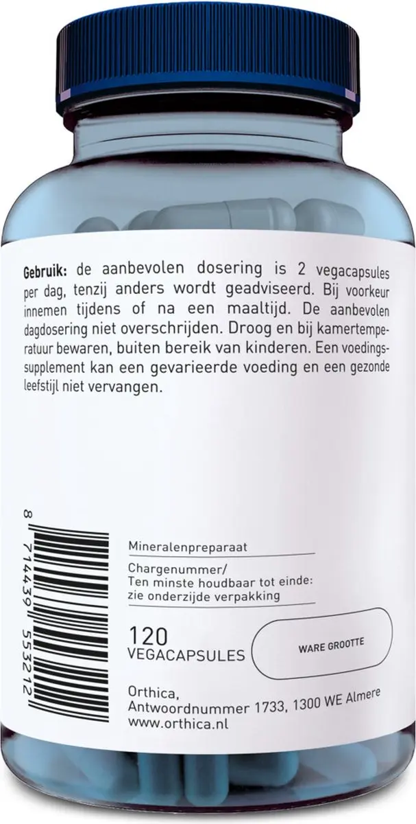 Orthica Magnesium Bisglycinaat-120 - 240 Capsules