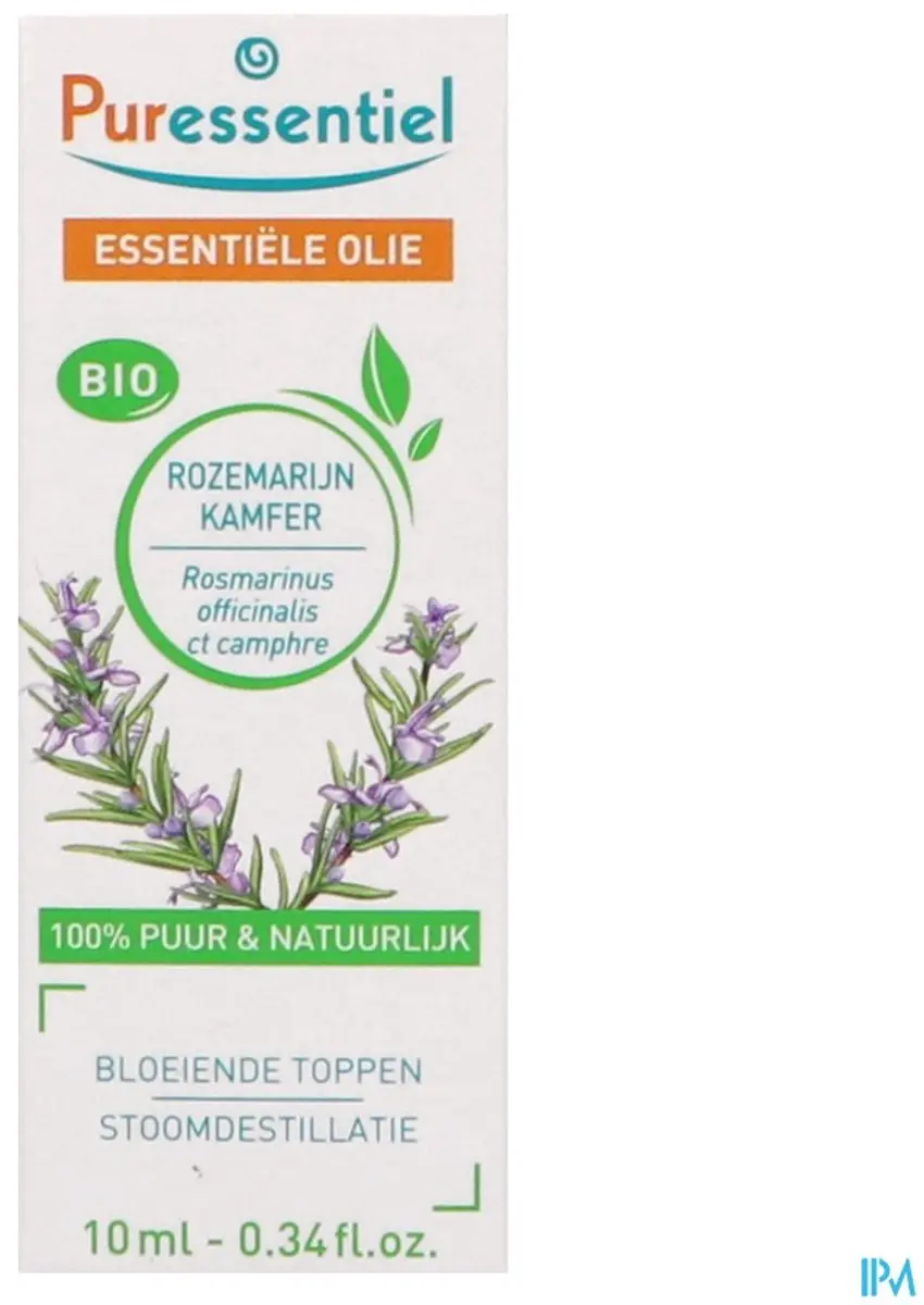 Puressentiel Rozemarijn Kamfer Etherische Olie Biologisch 10ml - afbeelding 6 van 6
