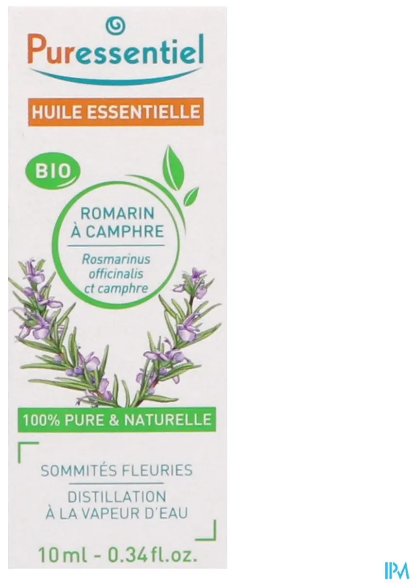 Puressentiel Rozemarijn Kamfer Etherische Olie Biologisch 10ml