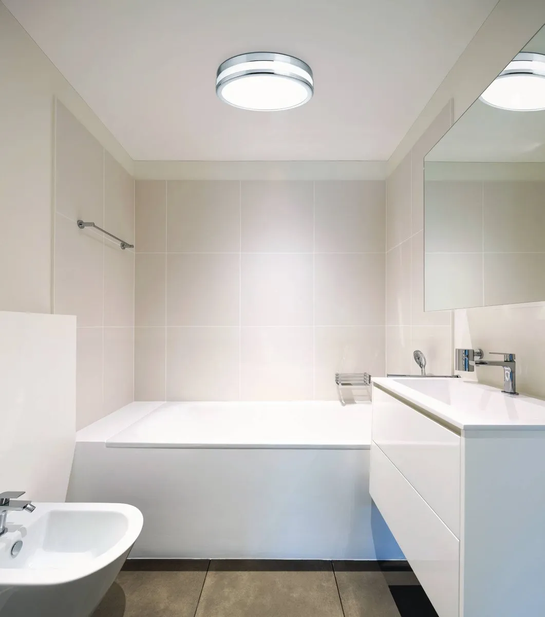Eglo Batholino Led Palermo Wandlamp - Ø29,5cm - Chroom/Wit - afbeelding 6 van 6