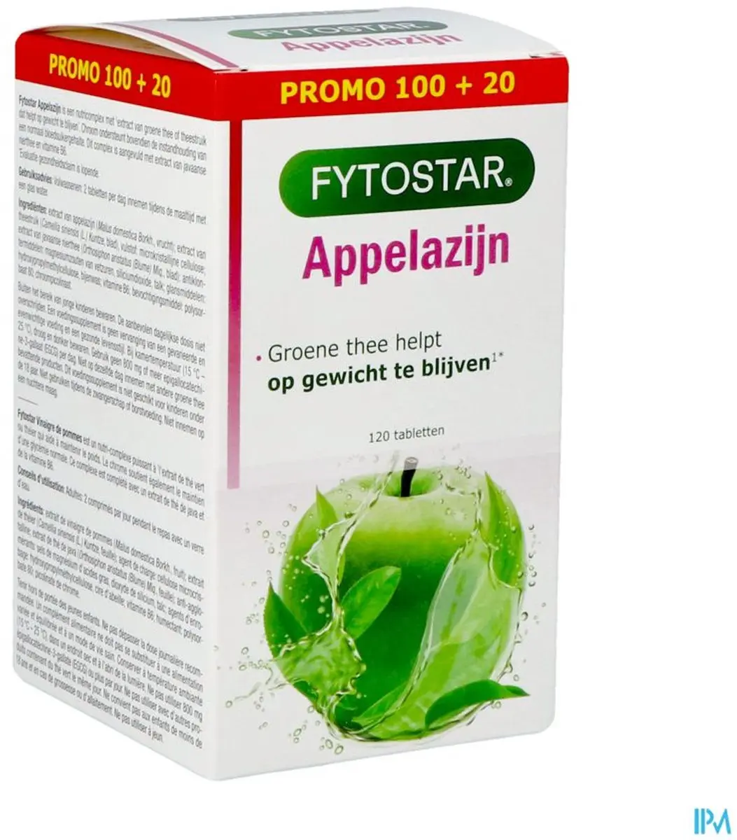 Fytostar Appelazijn 1200 120 tabletten - 169g