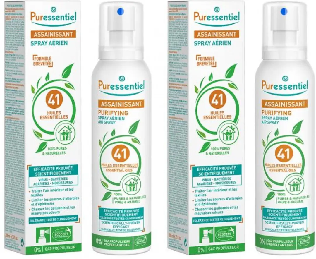 Puressentiel Luchtverfrissingspray 41 Essentiële Oliën 2x200ml