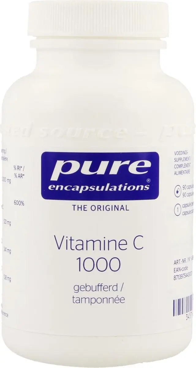 Pure Encapsulations Vitamine C 1000 Gebufferd 90 Caps