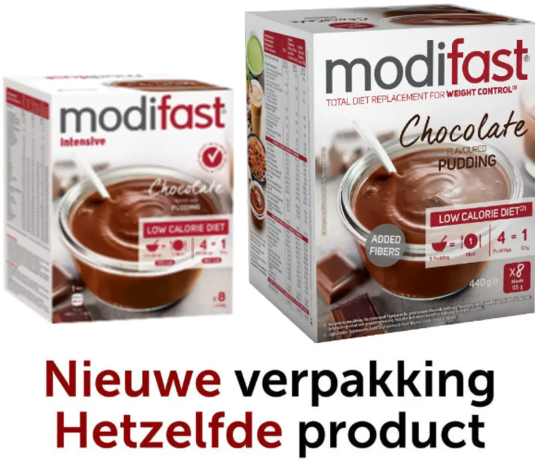 Modifast Intensive Pudding Chocolade - 8x55g