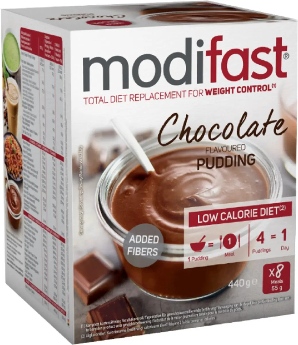 Modifast Intensive Pudding Chocolade - 8x55g