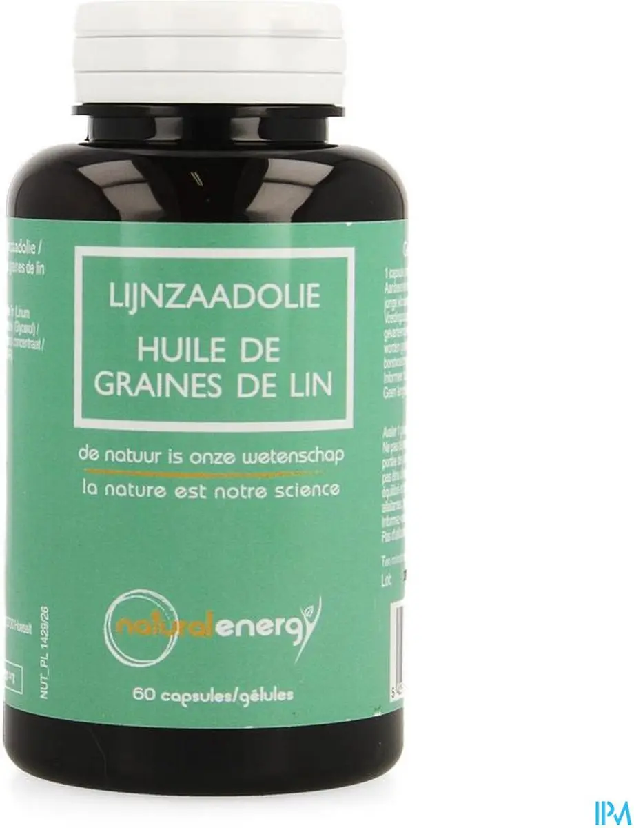 Natural Energy Lijnzaadolie Caps 60
