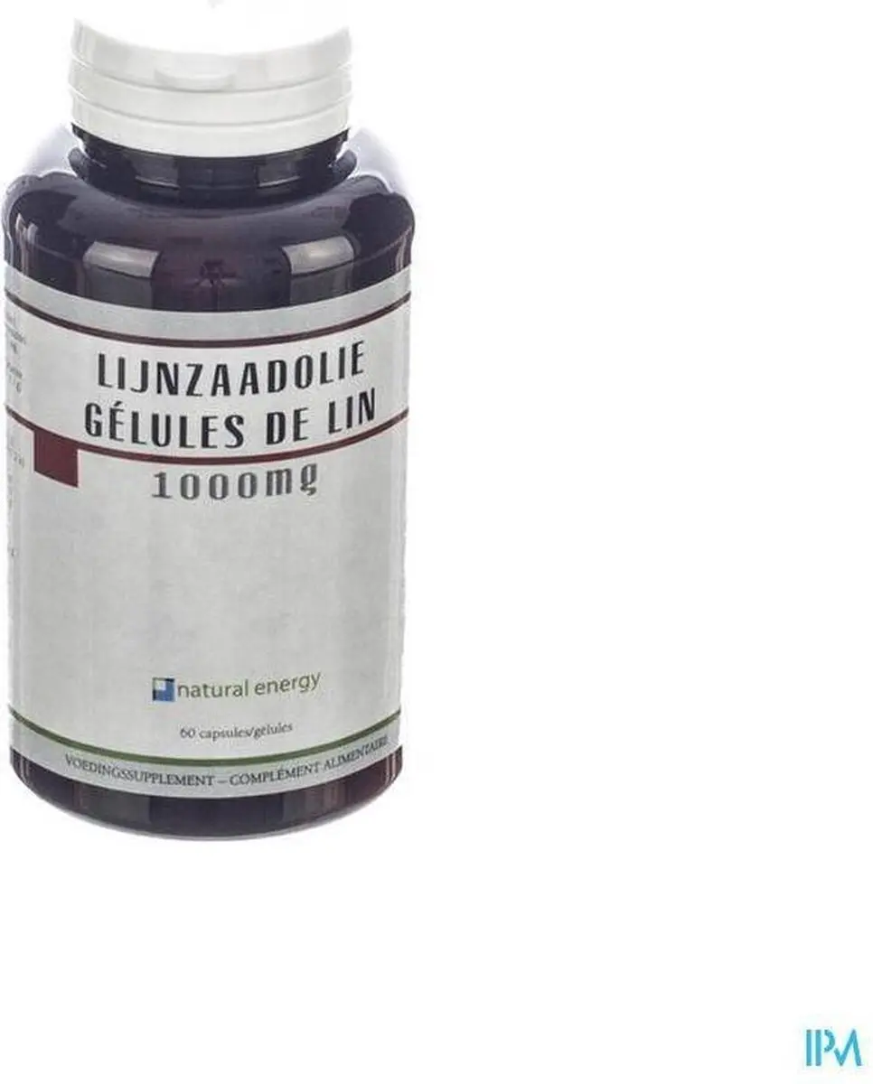 Natural Energy Lijnzaadolie Caps 60 - 60 Stuks