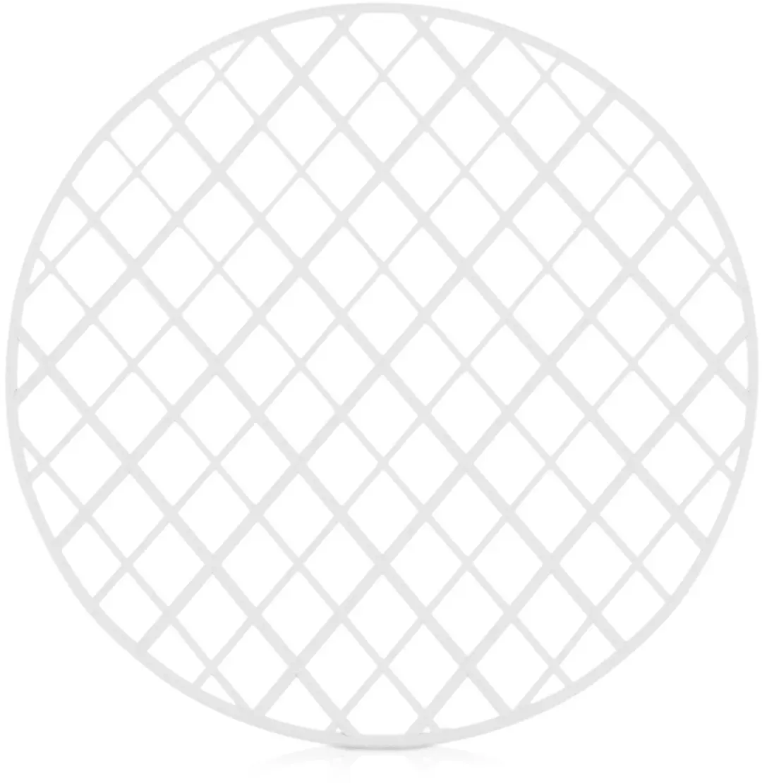 Orion Gootsteenmat Rond Ø32,5cm Wit - Anti-slip & Vaatwasserbestendig